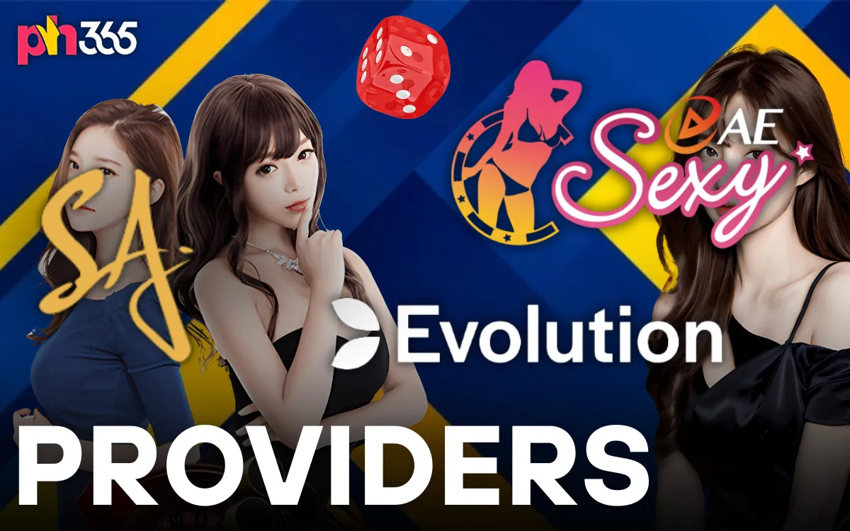 PH365 Trusted Live Casino Providers